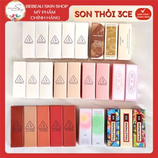 Son Thỏi Mịn Lì 3CE Lip Color Matte 3.5g - 3CE Mood Recipe 909 220 221 222 218 219 231 - Bebeau