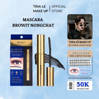 Mascara Nongchat Browit 5.5g Siêu Tơi Dài Và Cong Mi TINA LÊ MAKE UP
