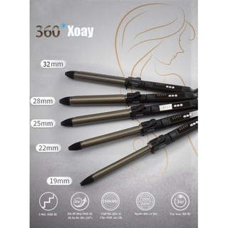 Máy uốn tóc xoăn trục xoay 360 độ ( Đủ Size)