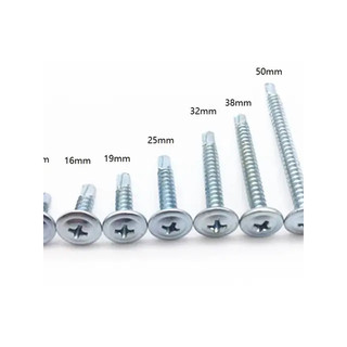 SET 100gram, Vít tự khoan mạ kẽm đầu dù ,vít bắn sắt có đầu tự khoan tiện lợi