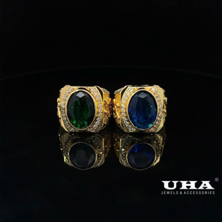 N1183 Nhẫn nam có lót lòng thiết kế đính đá sang trọng UHA