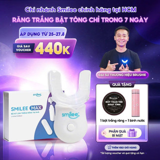 Trắng răng tại nhà Smilee Max, trắng từ 3-6 tone sau 1 liệu trình, ngăn ngừa sâu răng viêm nướu, Hàng chính hãng