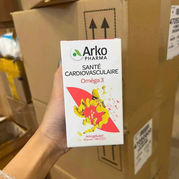 Viên Uống Dầu Cá Omega 3 Arkopharma Pháp 180 Viên - OMEGA3