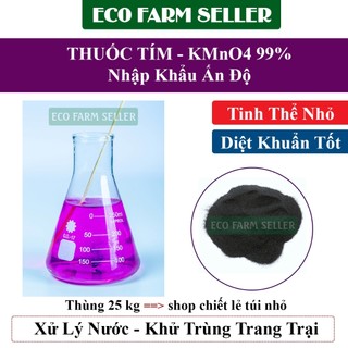 1 kg thuốc tím ấn độ kmno4 99% tắm cá cảnh - diệt khuẩn nước - túi chiết lẻ