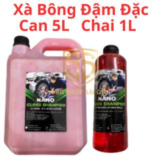 Nước rửa xe bọt tuyết NANO FOAM (can 5 lít), Xà bông rửa ô tô, xe máy có chạm, bóng dàn áo, chống phai màu sơn