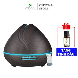 Máy xông tinh dầu phun sương tạo ẩm khuếch tán búp sen dung tích 550ml có điều khiển