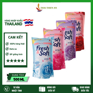 Nước xả vải FRESH SOFT 500ml - túi - xả vải Thái Lan