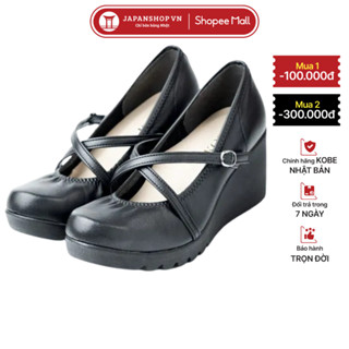 Giày da nữ cao cấp đế xuồng KOSU cao 7cm dáng sang, mang nhẹ K-23608 chính hãng Kobe Nhật Bản