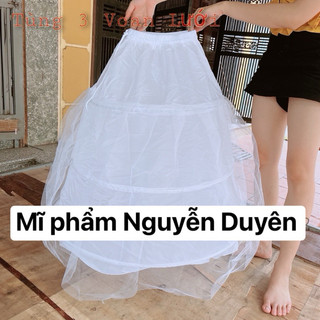 Tùng phồng mặc trong váy cô dâu 3 tầng