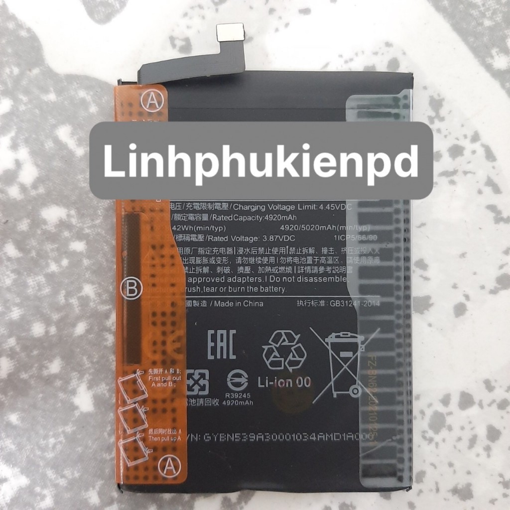 Pin Xiaomi Redmi Note 9 Pro BN53 Note 10 Pro