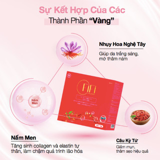 Combo 5 hộp | collagen nội sinh fifi | sáng da, mờ sạm nám, giảm khô da, nhăn da, giảm mụn|