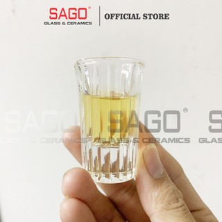 Ly thủy tinh deli stripes shot 22ml | thủy tinh cao cấp