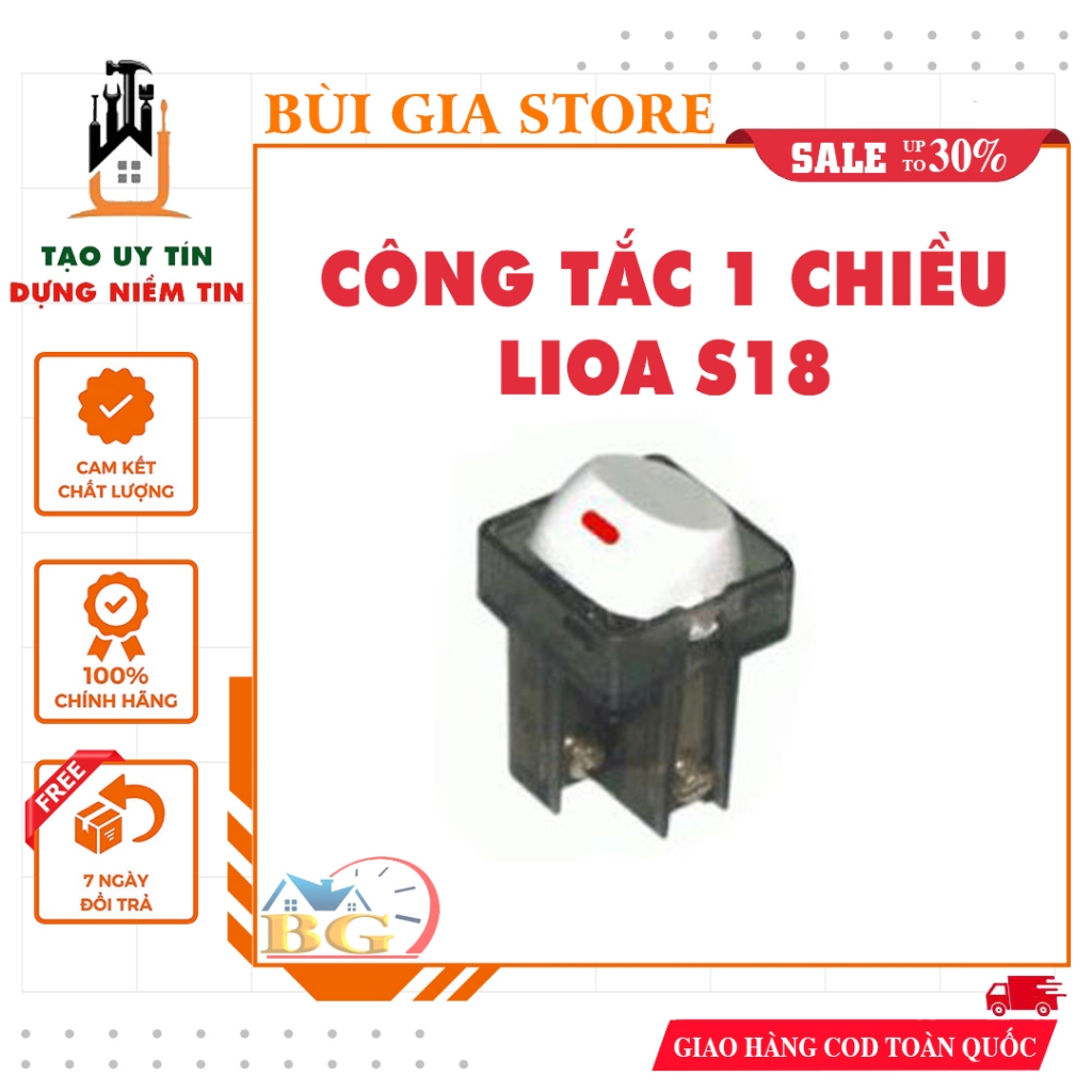 Hạt công tắc 1 chiều LiOA - Thiết bị điện LiOA