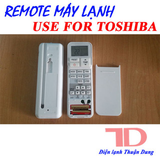Remote máy lạnh, điều khiển dành cho máy lạnh TOSHIBA dạng thanh - trượt nắp, điều khiển điều hoà