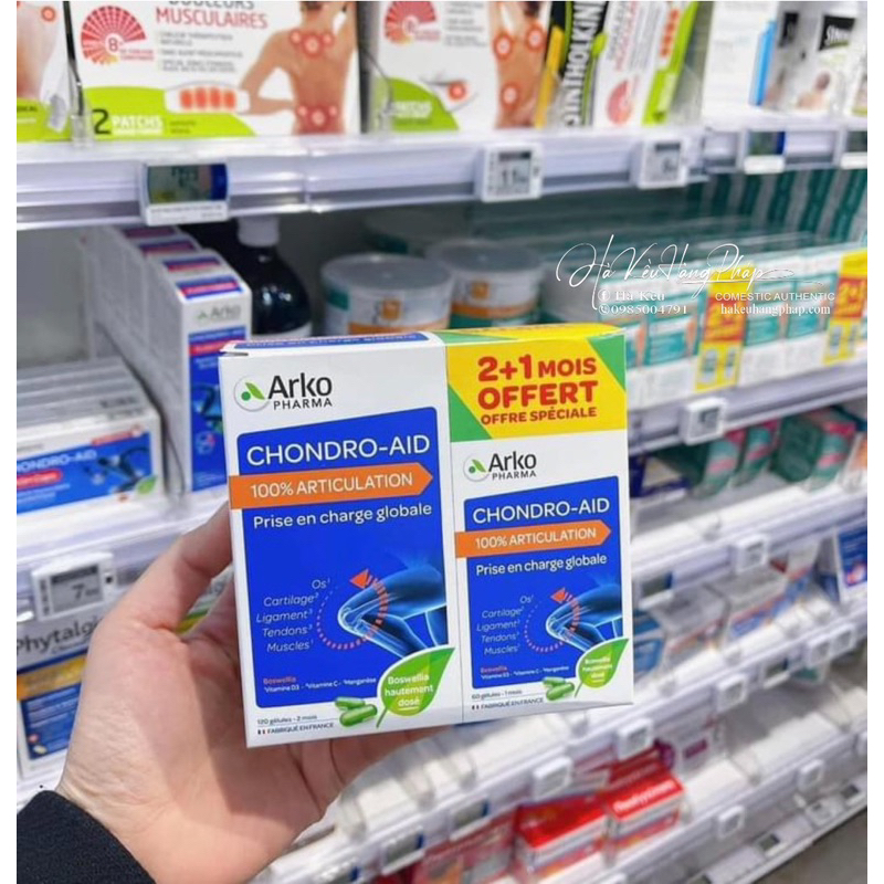 Bổ khớp Arkopharma Chondro- Aid Pháp set 180 viên