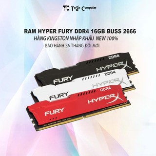 Ram ddr4 16gb bus 2666 kingston hyperx fury hàng mới 100%