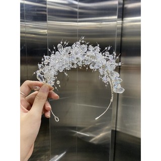 Bờm hoa cài tóc cô dâu xinh HC986