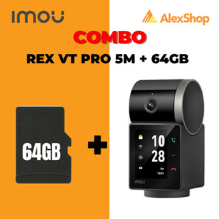 [COMBO] Camera Imou Rex VT Pro 5M + Thẻ Nhớ 64Gb, Pin thích Hợp- Camera Trong Nhà