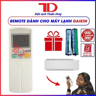 Remote máy lạnh, điều khiển dành cho máy lạnh Daikin 1 nút viền đen