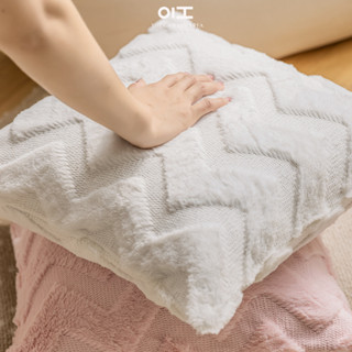 Gối sofa gối tựa lưng vuông trang trí phòng khách khách sạn 45x45 lông thỏ W 2 mặt cao cấp