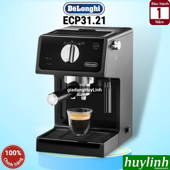 Máy pha cà phê Delonghi ECP31.21 - Chính Hãng [Delonghi ECP33.21.BK]