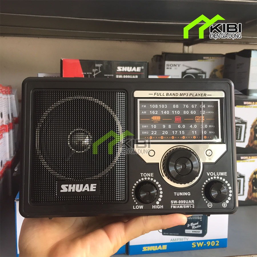 Đài radio cho người già, radio đài fm 999 có rắc cắm tai nghe