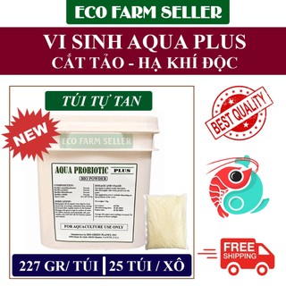 1 Gói Vi Sinh Aqua Plus 227G Xử Lý Nước Ao - Giảm NH3 NO2 Trong Nước Ao Nuôi Tôm Cá - Nhập Khẩu USA