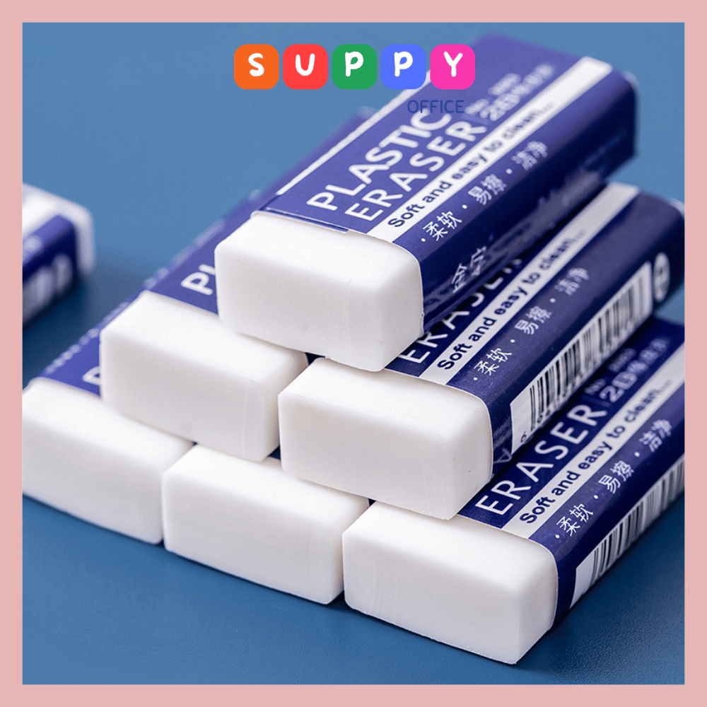 Gôm tẩy Bút chì trắng Tẩy 2B Cực sạch Dụng cụ học tập Supppy