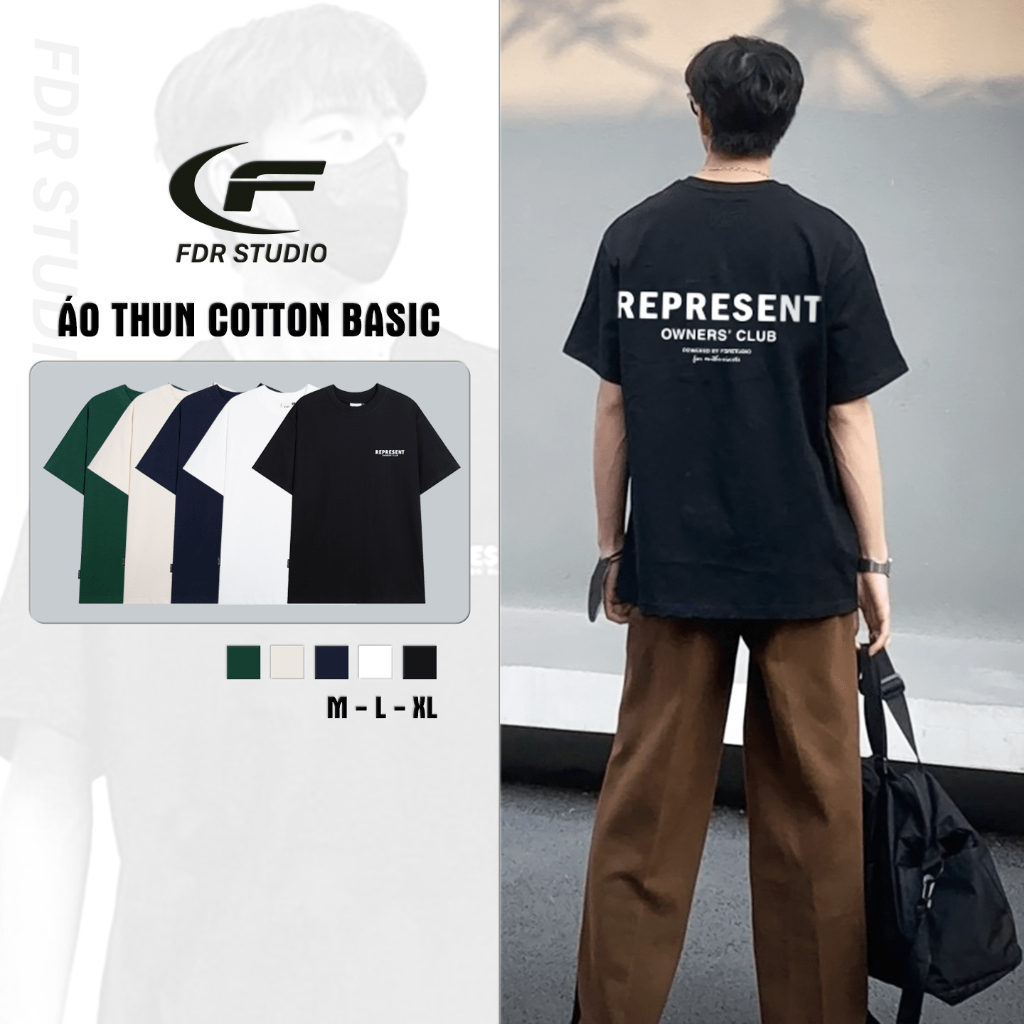 Áo Thun Nam Basic 100% Cotton, Áo Phông Nam Nữ Local Brand Dễ Phối Đồ FDR - AT16