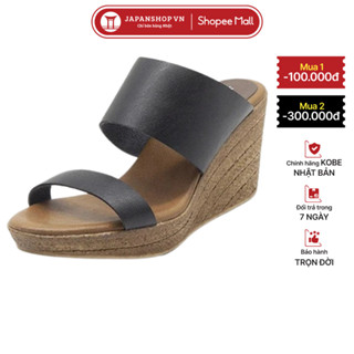 Dép đế xuồng nữ KOSU cao gót 8cm, dép quai ngang siêu nhẹ, chống trơn trượt 92972 made in Kobe Japan