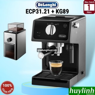Máy pha cà phê delonghi ecp31.21 - tặng kèm máy xay kg79 / kg89