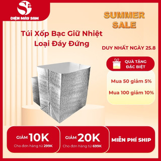 Túi xốp bạc giữ nhiệt shineye loại có đáy đứng, túi giữ nhiệt nóng, lạnh, bảo quản thùng xốp, thực phẩm đông lạnh
