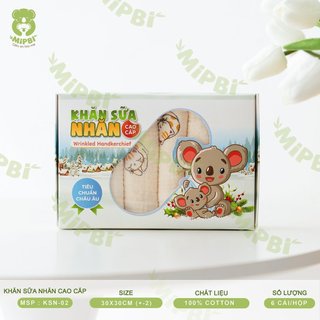 Khăn sữa NHĂN Mipbi cao cấp cho bé