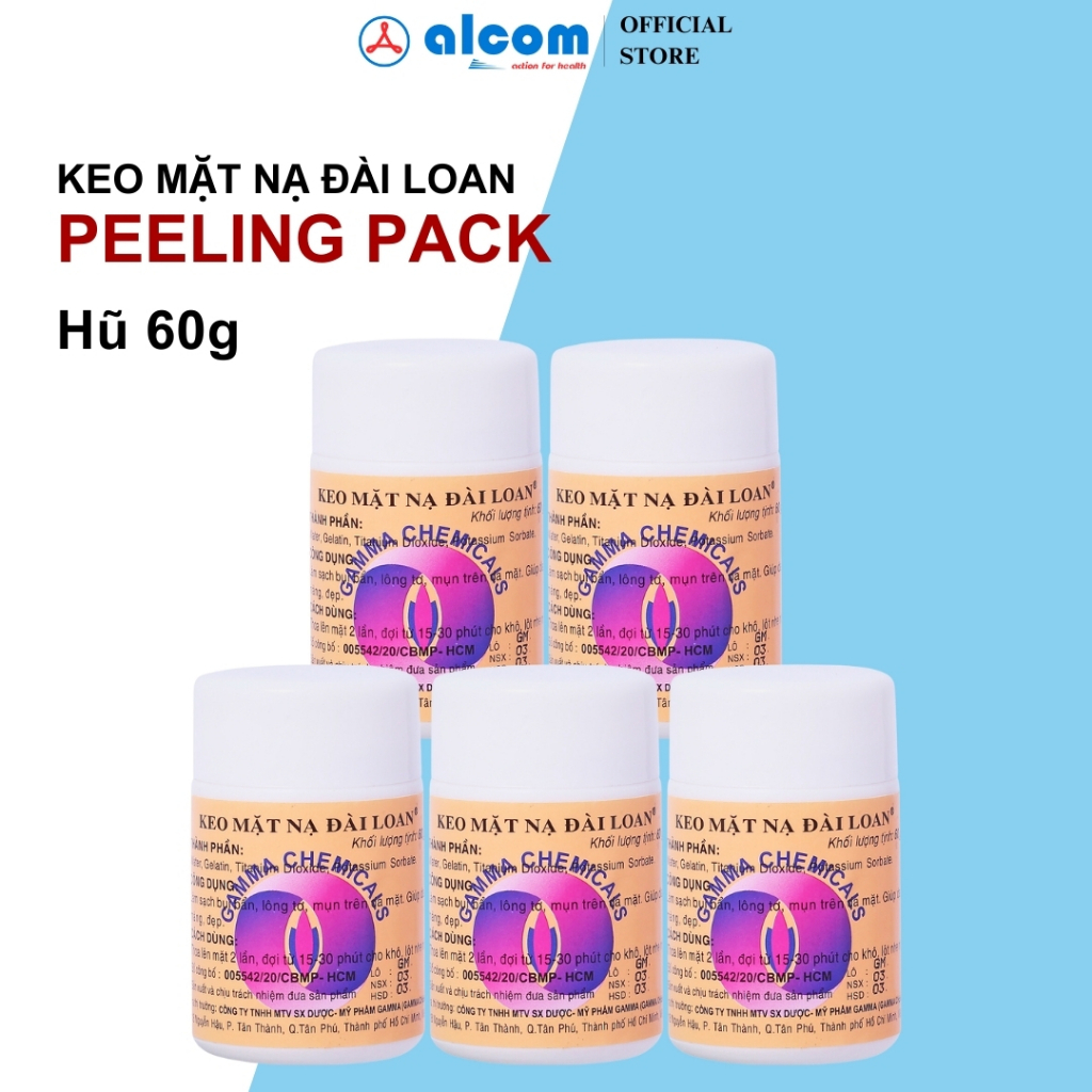 Combo 2 Hũ Peeling Pack Đài Loan Gamma 60g - Lột Mụn Cám, Mụn Đầu Đen