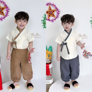   BuBu xả hàng  Chú Cuội - Set Linen Diện Trung Thu Cho Bé 