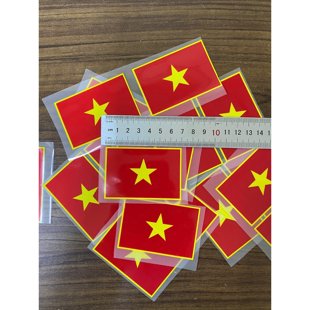 Combo 3 chiếc hình ủi áo chuyển nhiệt - mẫu logo cờ Việt Nam