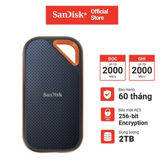 Ổ cứng di động ssd 2tb sandisk extreme pro v2 e81 2000mb/s sdssde81-2t00-g25