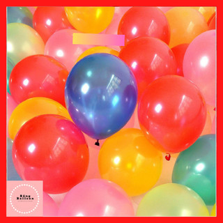 Bong bóng nhũ 🍓Bống Balloon shop🍓 Set 10 bóng bay cao su nhũ size 10 inch trang trí sinh nhật, đám cưới