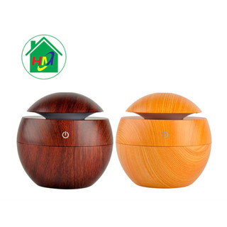 Đèn Khuếch Tán Tinh Dầu Vân Gỗ Mini