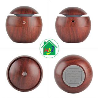 Đèn Khuếch Tán Tinh Dầu Vân Gỗ Mini