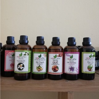 [Chai 100ml tặng vỏ treo] Tinh Dầu Xông Phòng Hoa Bưởi, Sả Chanh, Hoa Hồng, Hoa Nhài các mùi hương