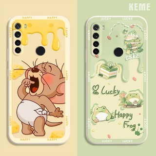 [Viền vuông][Bảo vệ camera] Ốp lưng Redmi Note 8 in hình nhà phi hành gia cute dễ thương