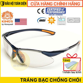 [TẶNG KHĂN LAU] Kính bảo hộ Kings KY 313B _ Kính chống bụi, chống chói, tia UV. Dùng chạy xe