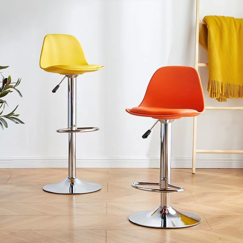Ghế bar nâng hạ ghế xoay đơn giản hiện đại ghế bành sảnh trước ghế tròn chân cao Eames | BigBuy360 - bigbuy360.vn