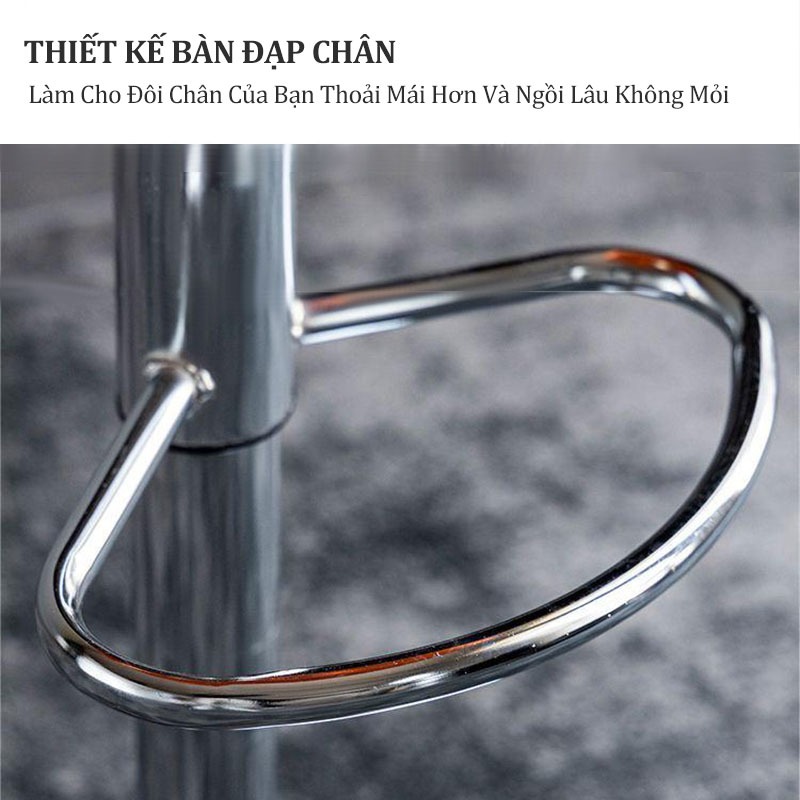 Ghế bar nâng hạ ghế xoay đơn giản hiện đại ghế bành sảnh trước ghế tròn chân cao Eames | BigBuy360 - bigbuy360.vn