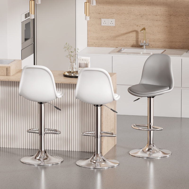 Ghế bar nâng hạ ghế xoay đơn giản hiện đại ghế bành sảnh trước ghế tròn chân cao Eames | BigBuy360 - bigbuy360.vn