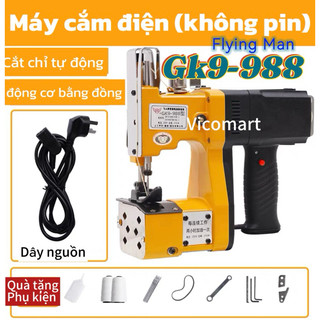 Máy Khâu Bao gk9-988 Thế Hệ Mới Flying Man Cắm Điện Máy công suất lớn 210W Tặng Kèm 2 chỉ và Phụ Kiện