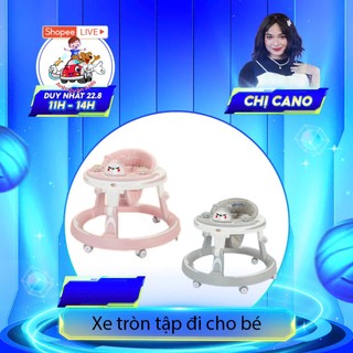 Xe tròn tập đi cho bé mã 619 có đèn có nhạc anh quân kids