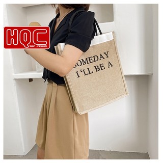 Túi cói đi biển someday đi du lịch dày dặn loại đẹp 2 mẫu HQC-028