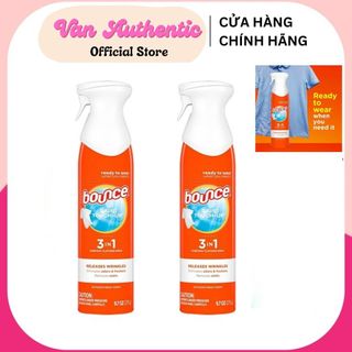 Xịt thẳng & thơm quần áo bounce 3 in 1 rapid touch - up 275g